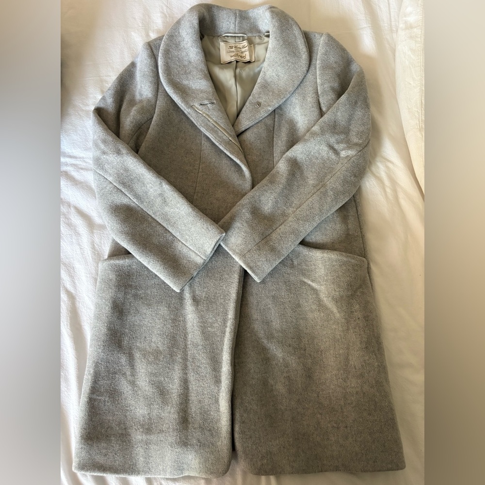 Wilfred Light Gray Classic Coat